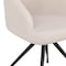 Martha Stewart Sora Upholstered Stationary Office Chair in White/Oil Rubbed Bronze CH-222119-WH-BK-MS - alternate 9